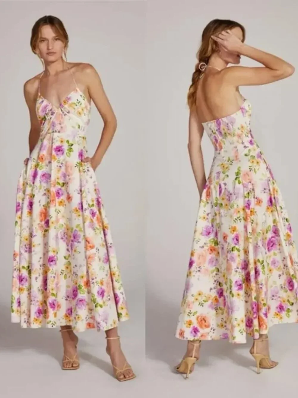 Favorite Daughter The Halting Traffic Dress Maxi Anthropologie Oahu Watercolor
